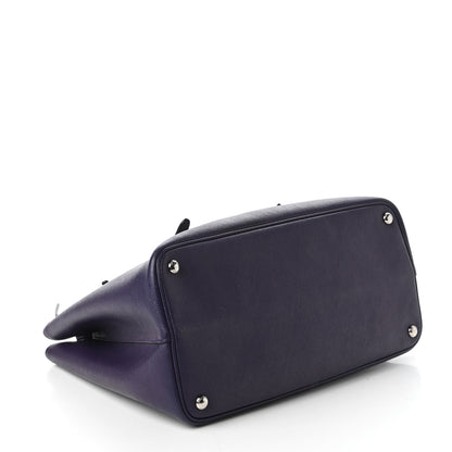 Prada Saffiano Cuir Medium Double Handle Tote Viola 4 of 10
