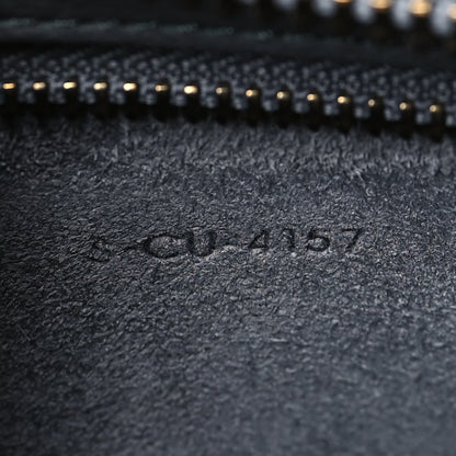 Celine Drummed Calfskin Micro Luggage Kohl 7 of 9