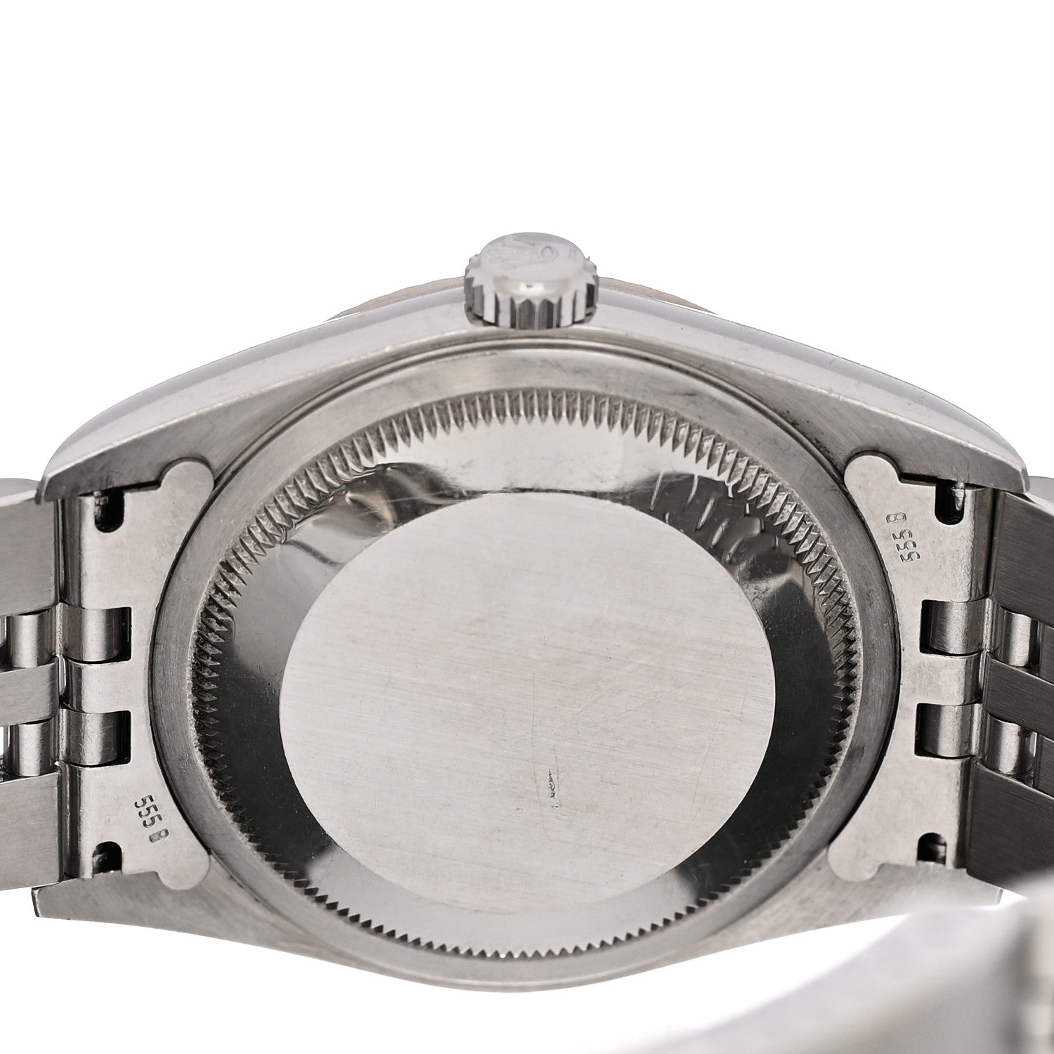 Rolex Stainless Steel 18K White Gold Diamond 36mm Oyster Perpetual Datejust Watch Silver 16234 4 of 4