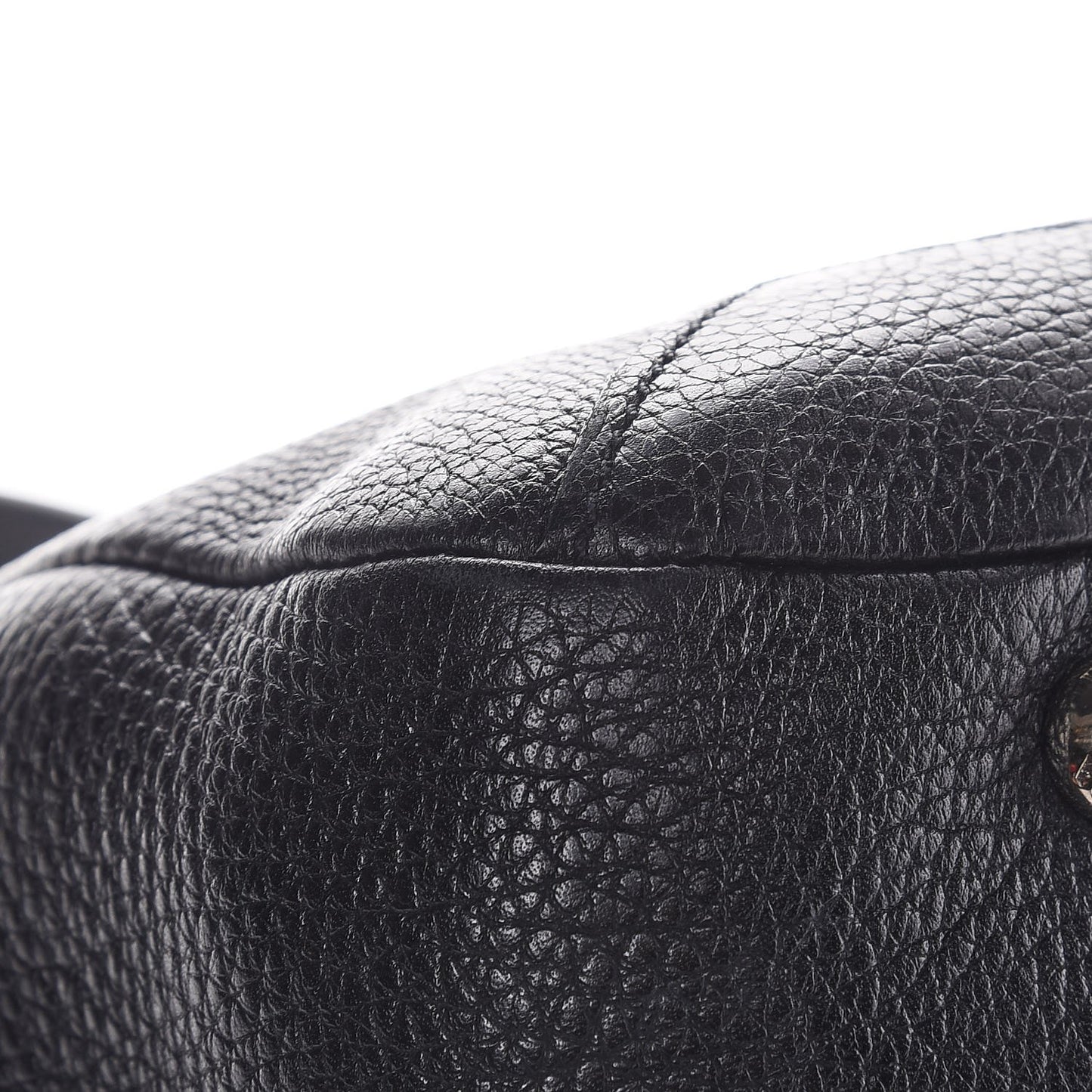 Vitello Daino Shoulder Bag Black