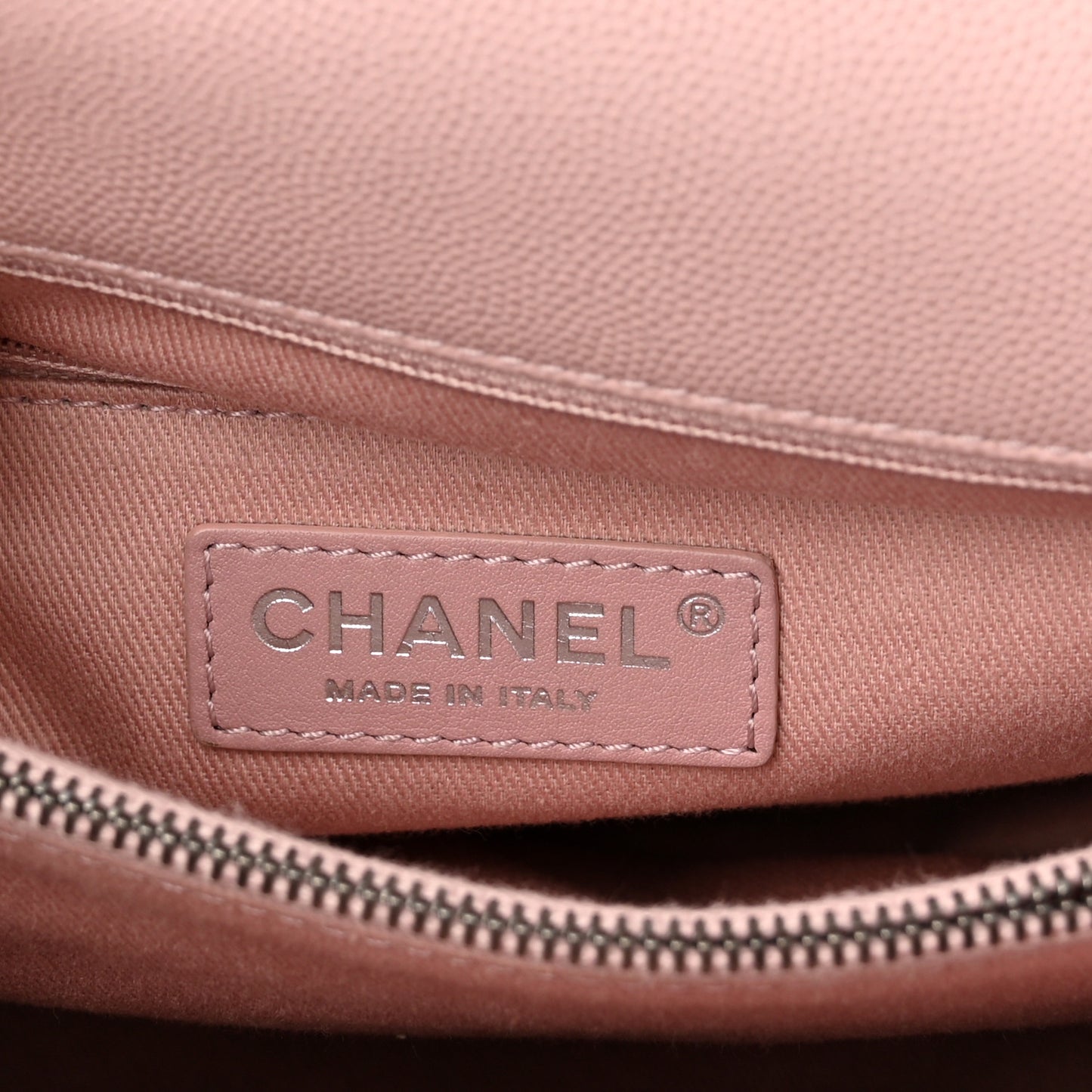 Caviar Quilted Small Coco Handle Flap Light Pink