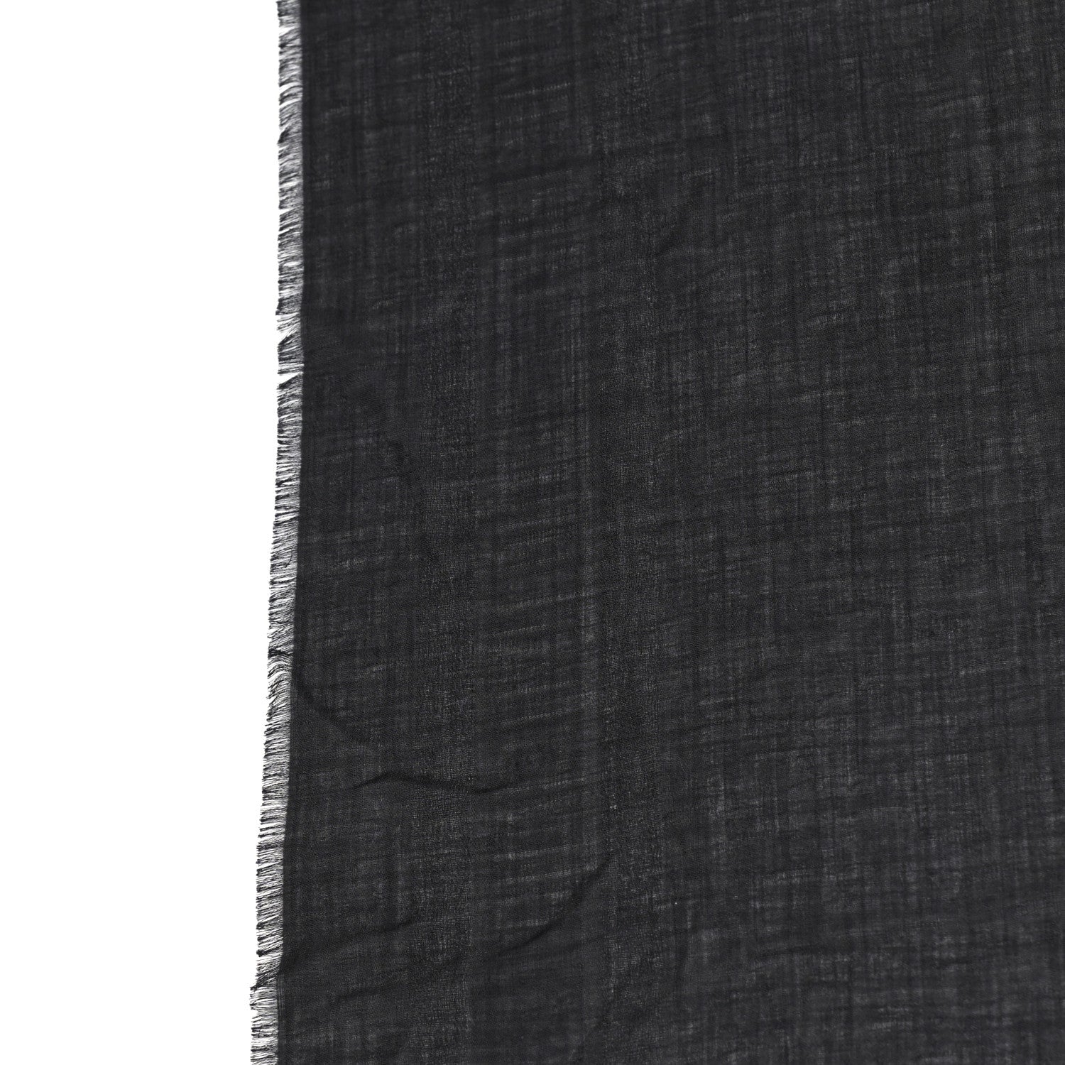 Christian Dior Wool Silk Oblique Shawl Black 2 of 4