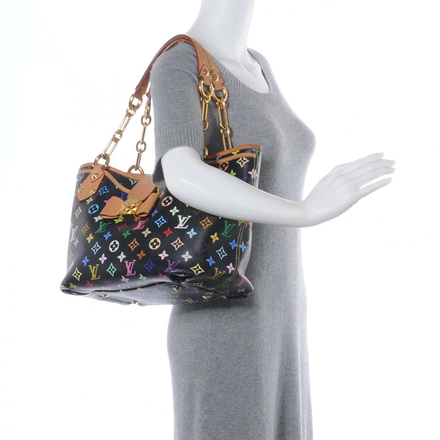 Louis Vuitton Monogram Multicolor Annie GM Black 2 of 7
