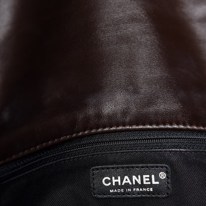 Chanel Calfskin Large Expandable Flap Bag Brown 9 of 11
