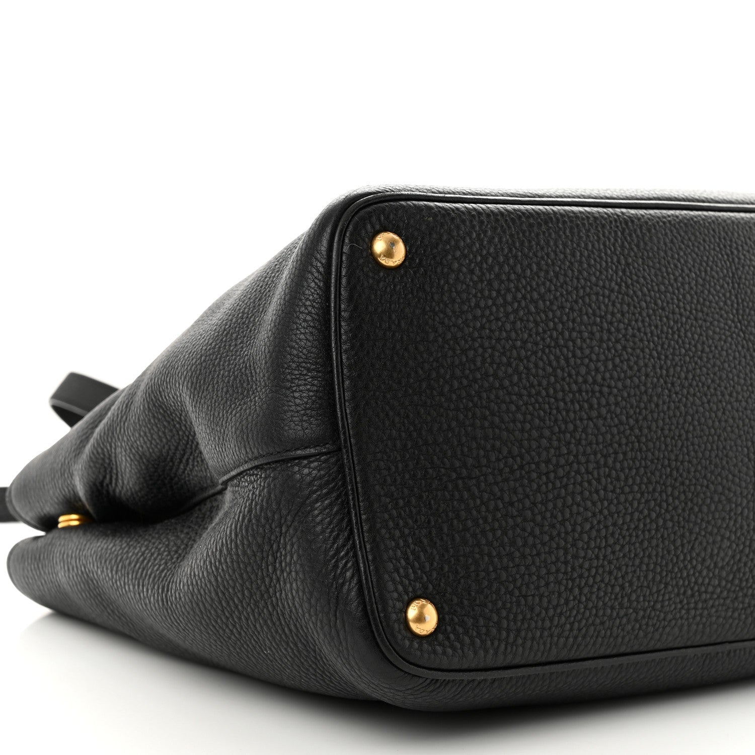 Prada Vitello Daino Tote Black 10 of 12
