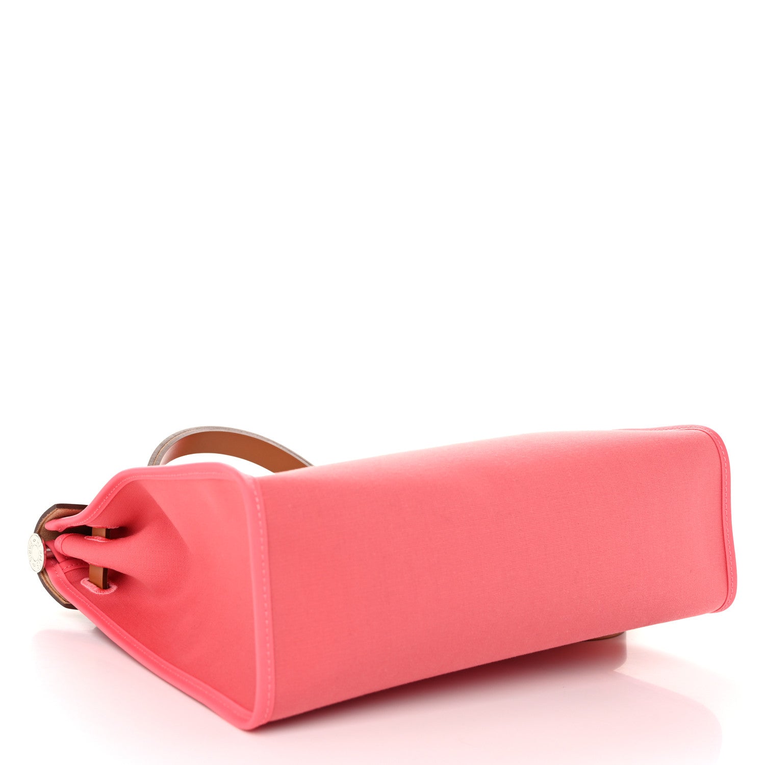 Hermes Vache Hunter Toile Herbag Zip 31 PM Rose Azalee Natural 5 of 12