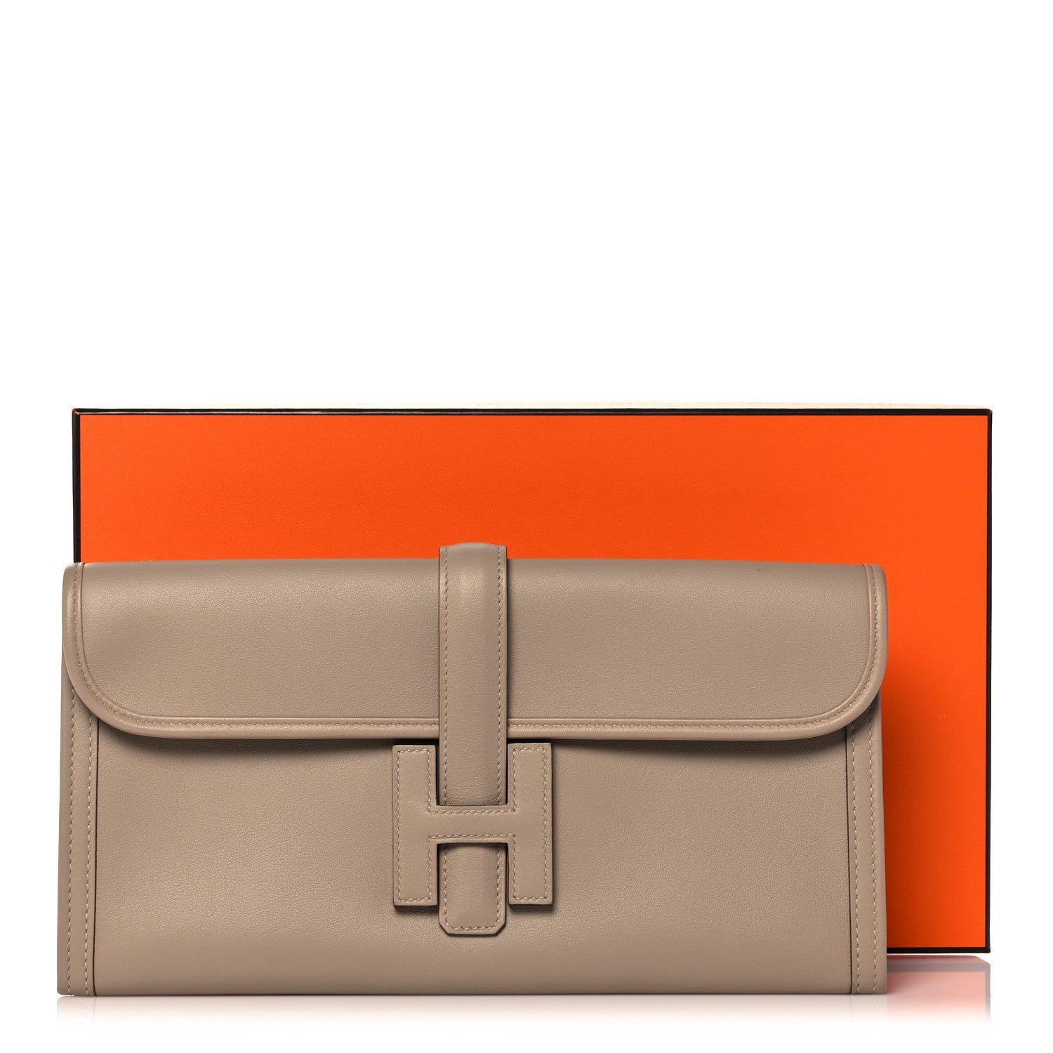 Hermes Swift Jige Elan 29 Clutch Gris Asphalte 10 of 10