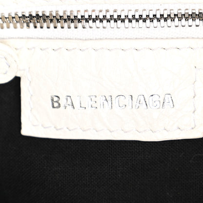 Balenciaga Agneau Arena Le Cagole Bucket Bag XS Optic White 7 of 17