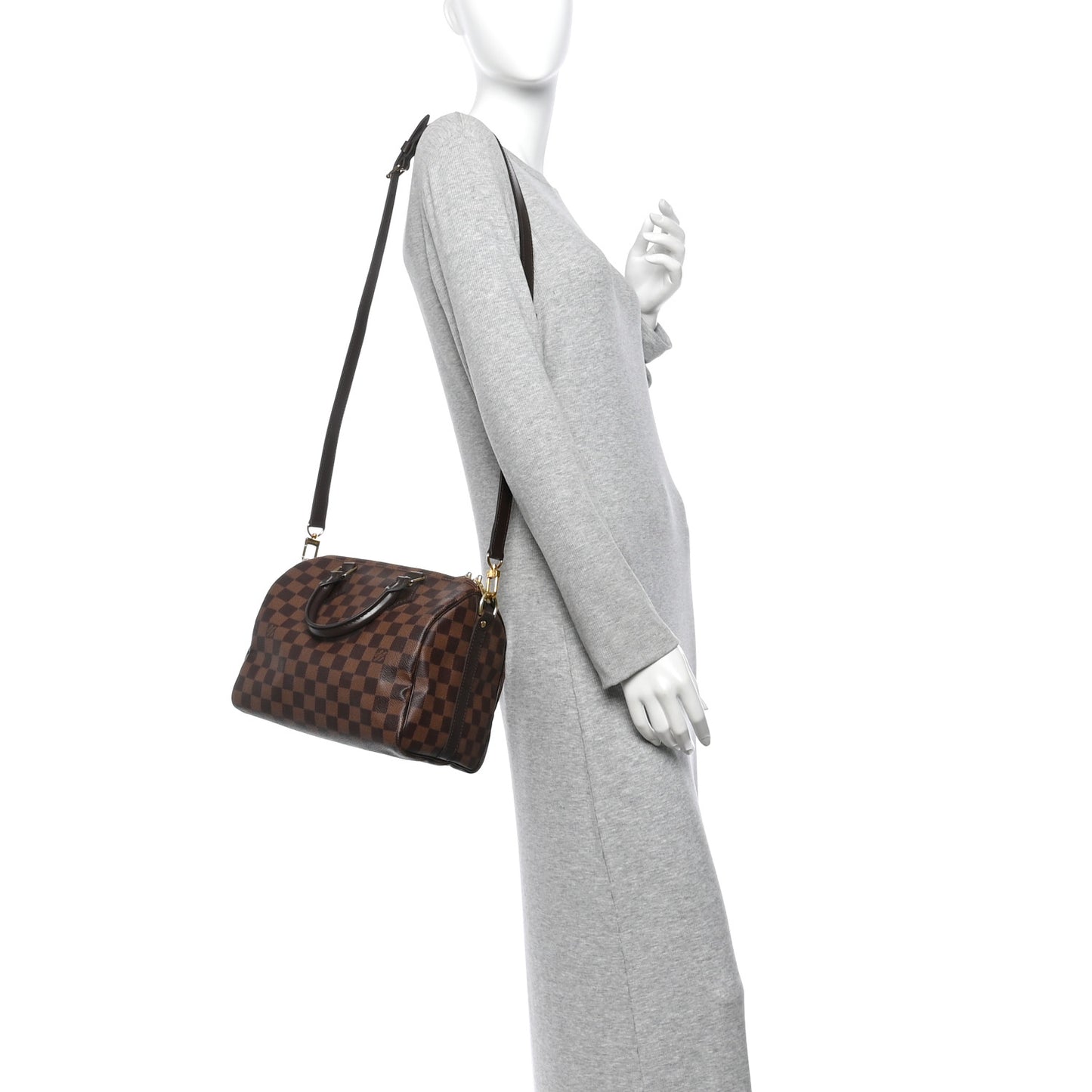 Damier Ebene Speedy Bandouliere 25