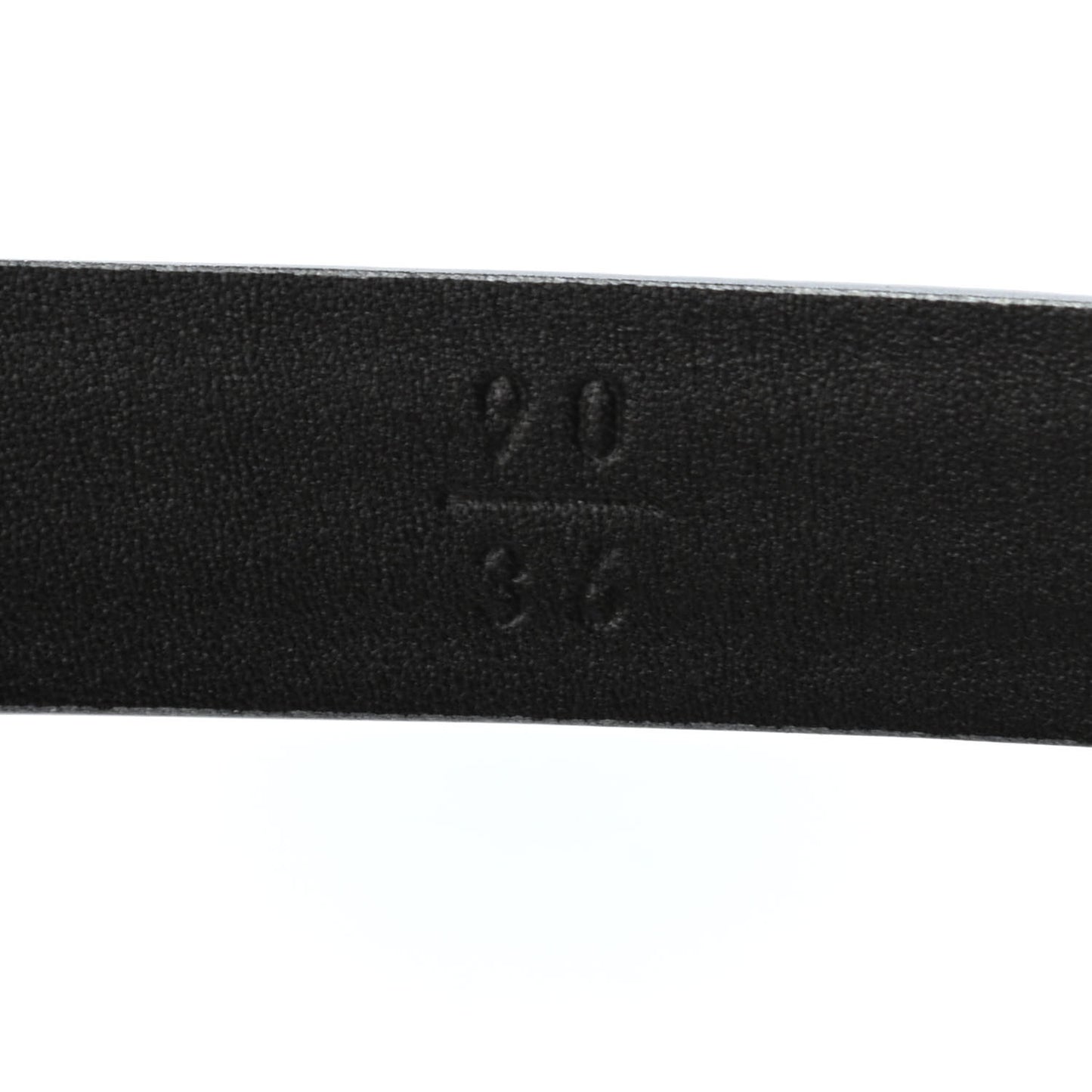 Glitter Calfskin CC Logo Skinny Belt 90 36 Silver