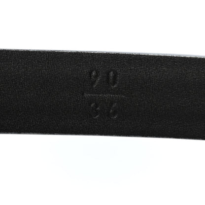 Chanel Glitter Calfskin CC Logo Skinny Belt 90 36 Silver 4 of 4