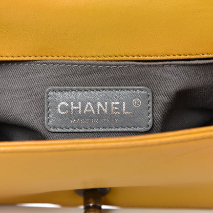 Chanel Velvet Quilted Small Boy Flap Yellow 5 of 17