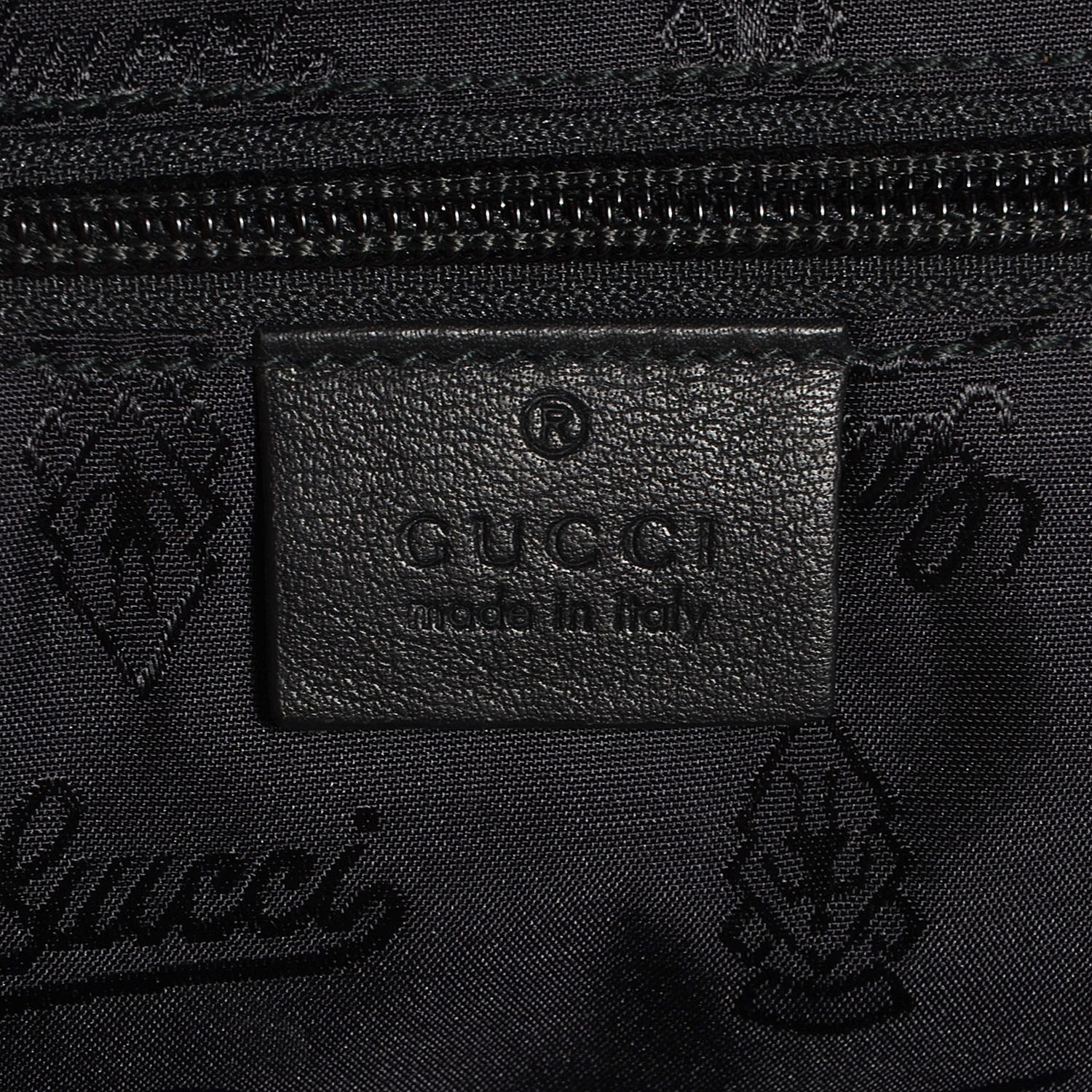 Gucci Guccissima Medium Classic Backpack Black 6 of 9