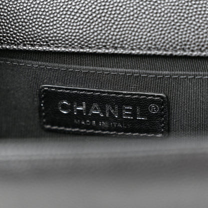 Chanel Caviar Quilted Medium Boy Flap Black 6 of 11