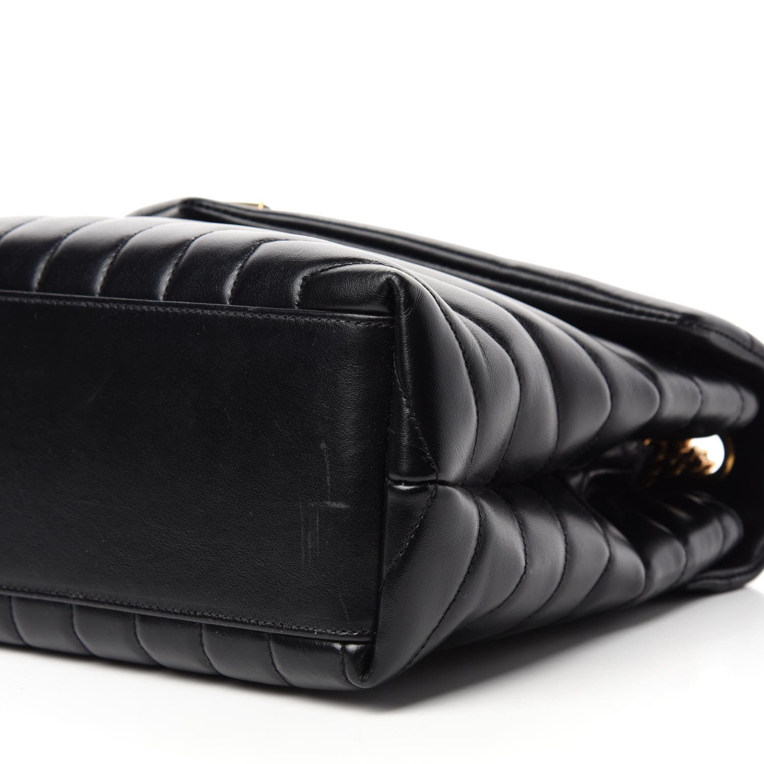 Saint Laurent Calfskin Y Quilted Monogram Medium Loulou Chain Satchel Black 7 of 16