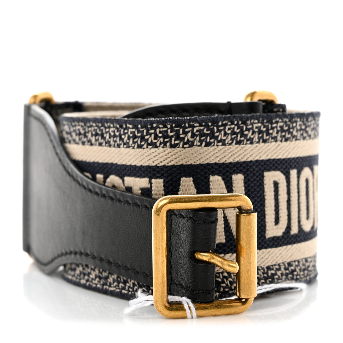 Canvas Embroidered Large Book Belt 80 32 Bleu