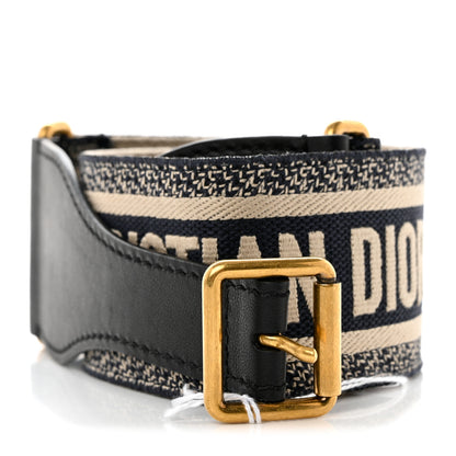 Christian Dior Canvas Embroidered Large Book Belt 80 32 Bleu 1 of 6