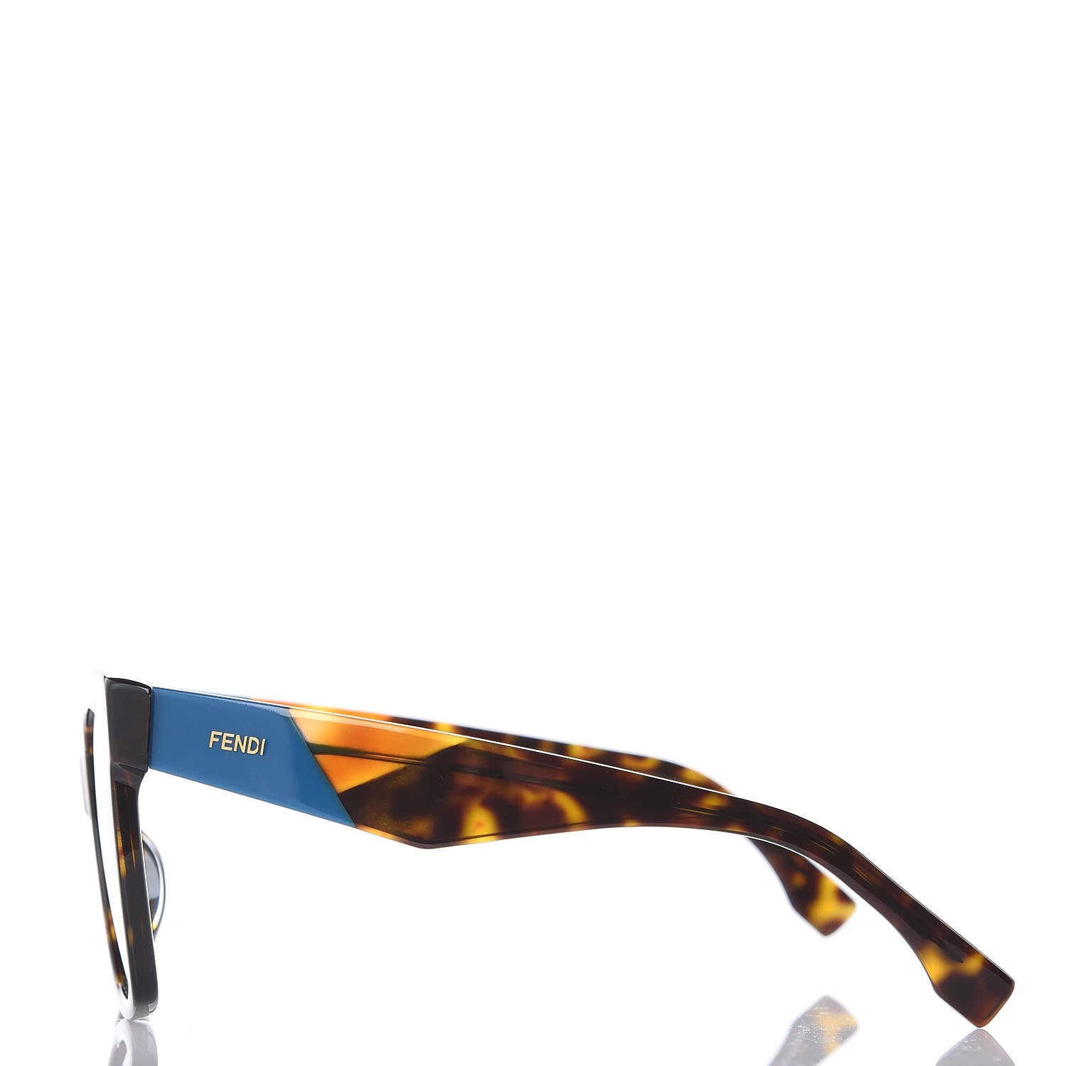 Fendi Facets Square Sunglasses FF 0284/F/S Havana 2 of 9