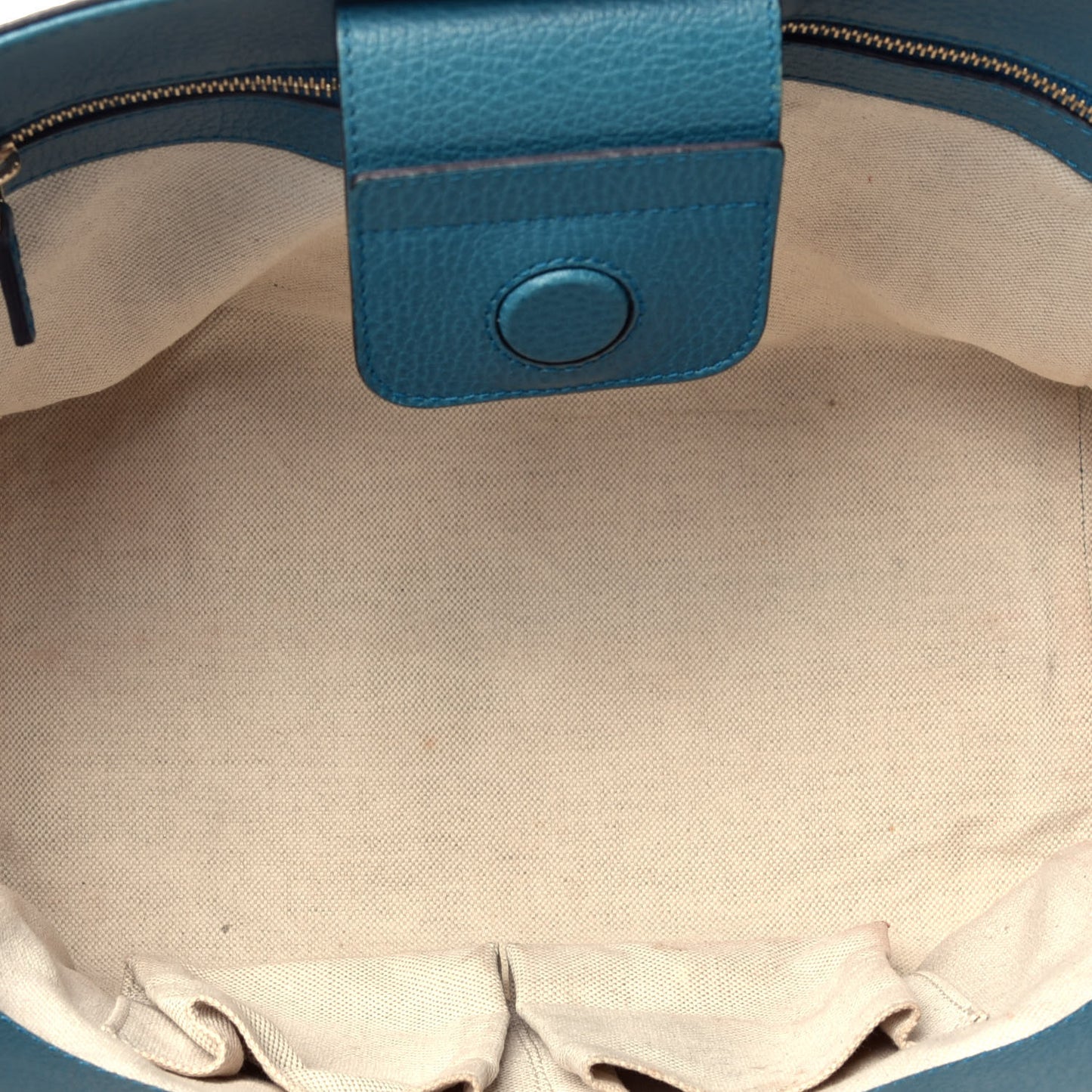Dollar Calfskin Small Swing Tote Classic Marine Deep Cobalt