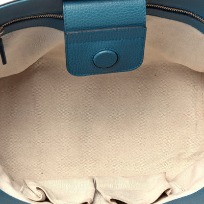 Gucci Dollar Calfskin Small Swing Tote Classic Marine Deep Cobalt 5 of 8