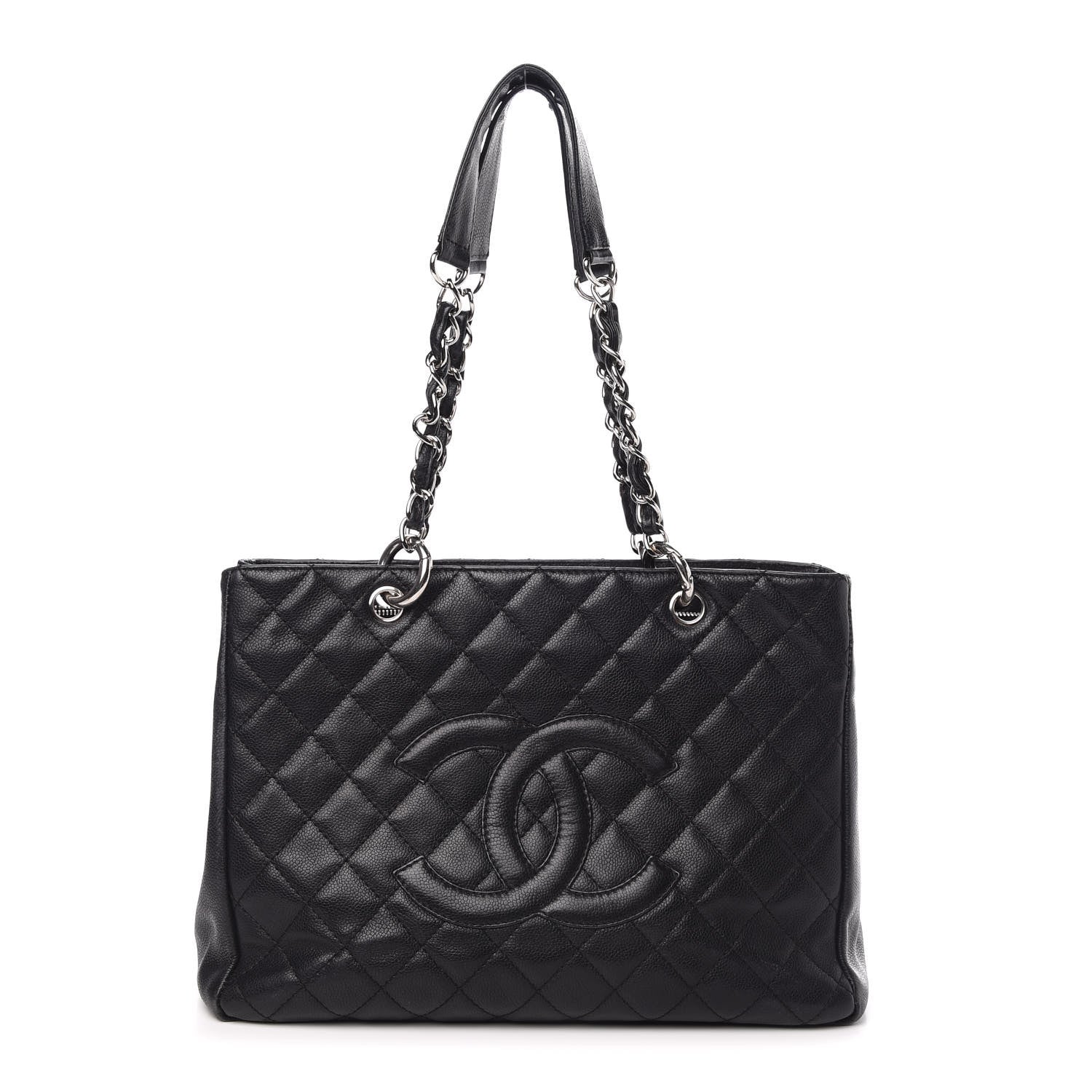 Chanel Caviar Quilted Grand Shopping Tote GST Black 1 of 13