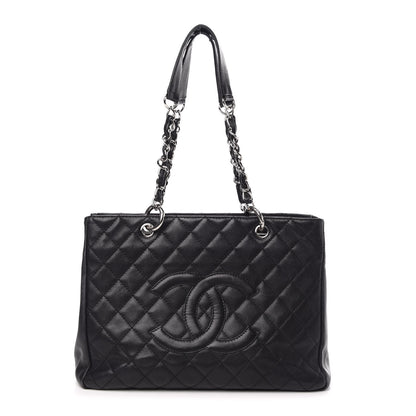 Chanel Caviar Quilted Grand Shopping Tote GST Black 1 of 13