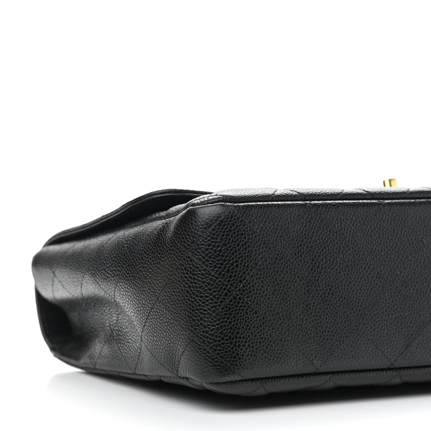 Caviar Quilted Jumbo Single Flap Black