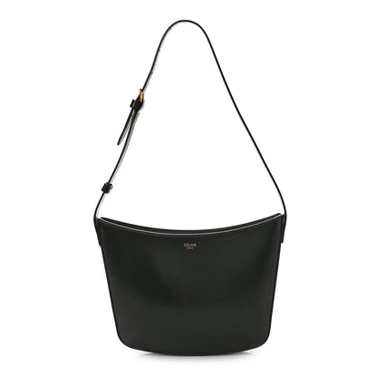 Celine Shiny Calfskin Medium Croque Bag Black 1 of 8