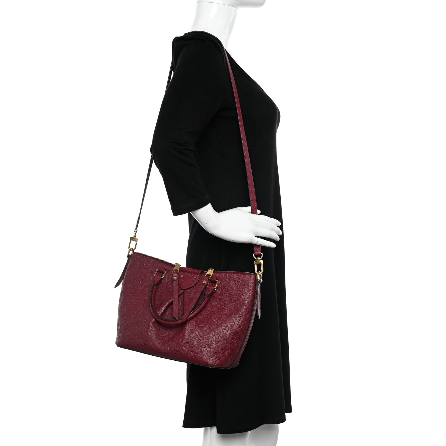 Louis Vuitton Empreinte Mazarine PM Raisin 2 of 12
