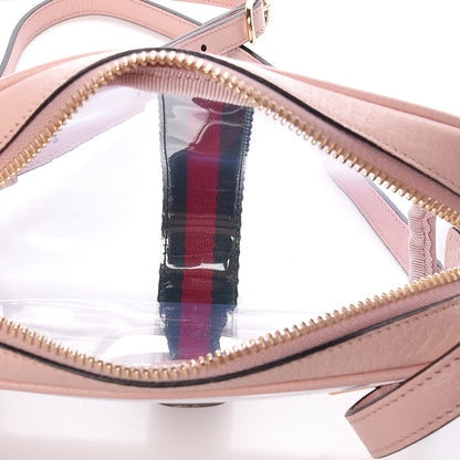 Gucci Vinyl Web Mini Ophidia Transparent Shoulder Bag Perfect Pink 5 of 10