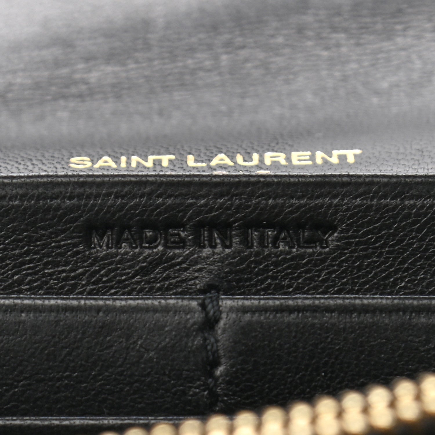 Saint Laurent Lambskin Matelasse Monogram Large Vicky Continental Wallet Black 7 of 9