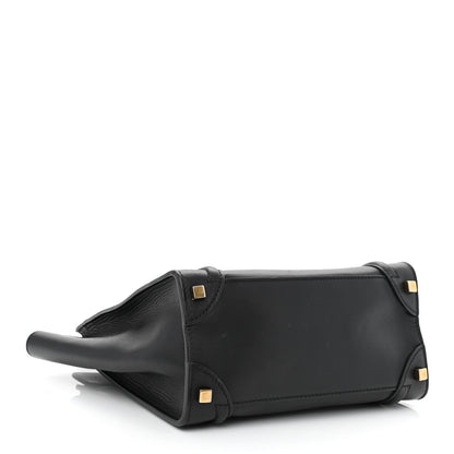 Celine Smooth Calfskin Micro Luggage Black 4 of 11