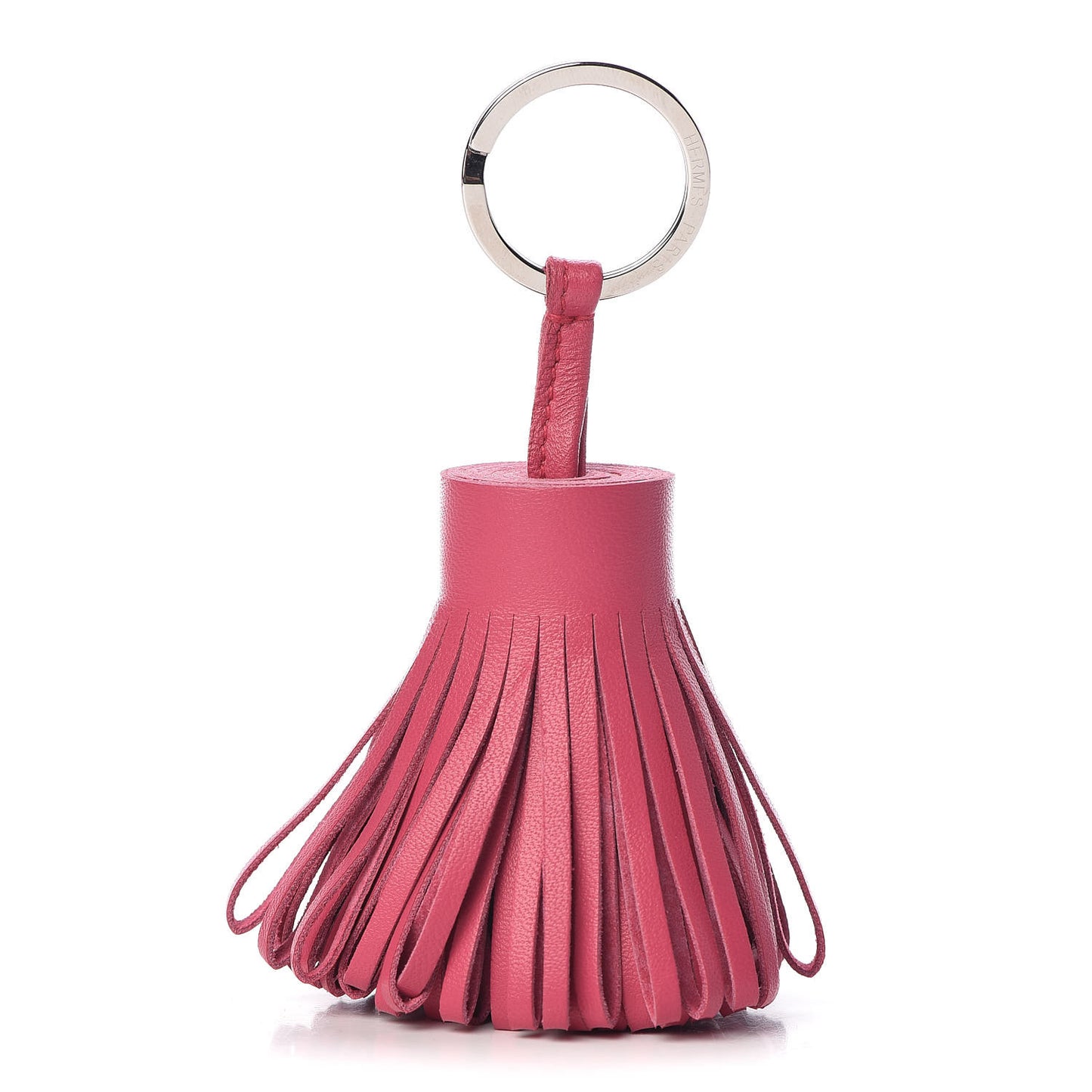 Lambskin Carmen Tassel Key Holder Rose Shocking