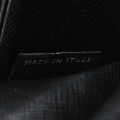 Prada Saffiano Triangle Zip Around Wallet Nero Black 7 of 8