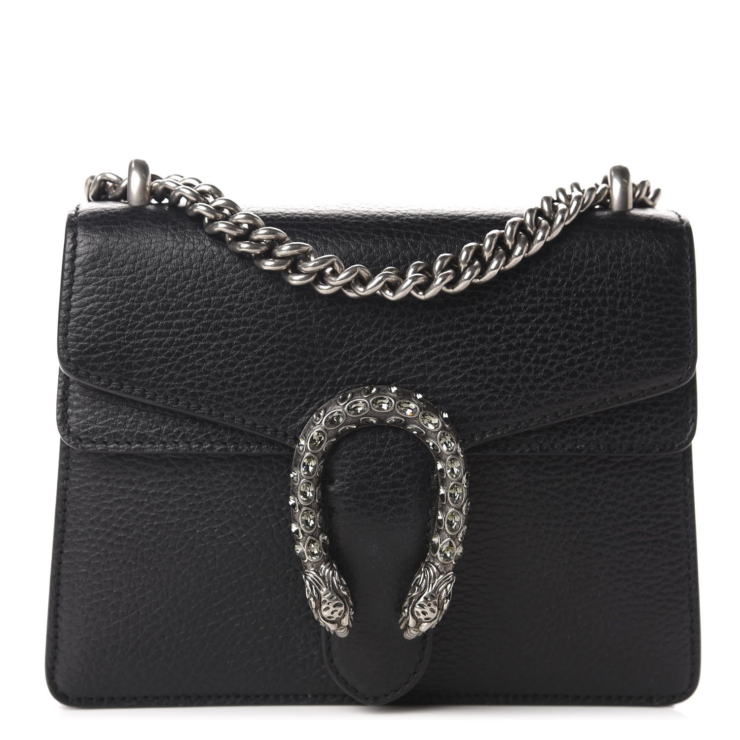 Gucci Calfskin Mini Dionysus Shoulder Bag Black 1 of 12