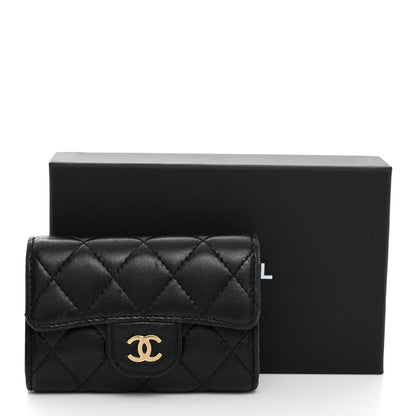 Chanel Lambskin Quilted 4 Key Holder Black 9 of 9