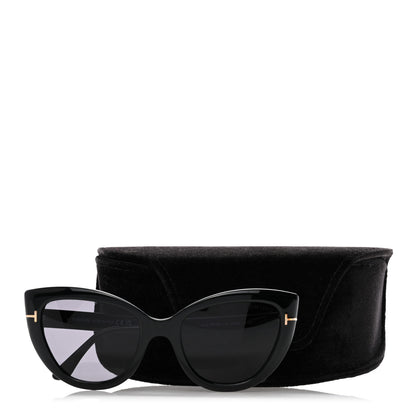 Tom Ford Acetate Anya Cat Eye Sunglasses TF762 Black 8 of 8