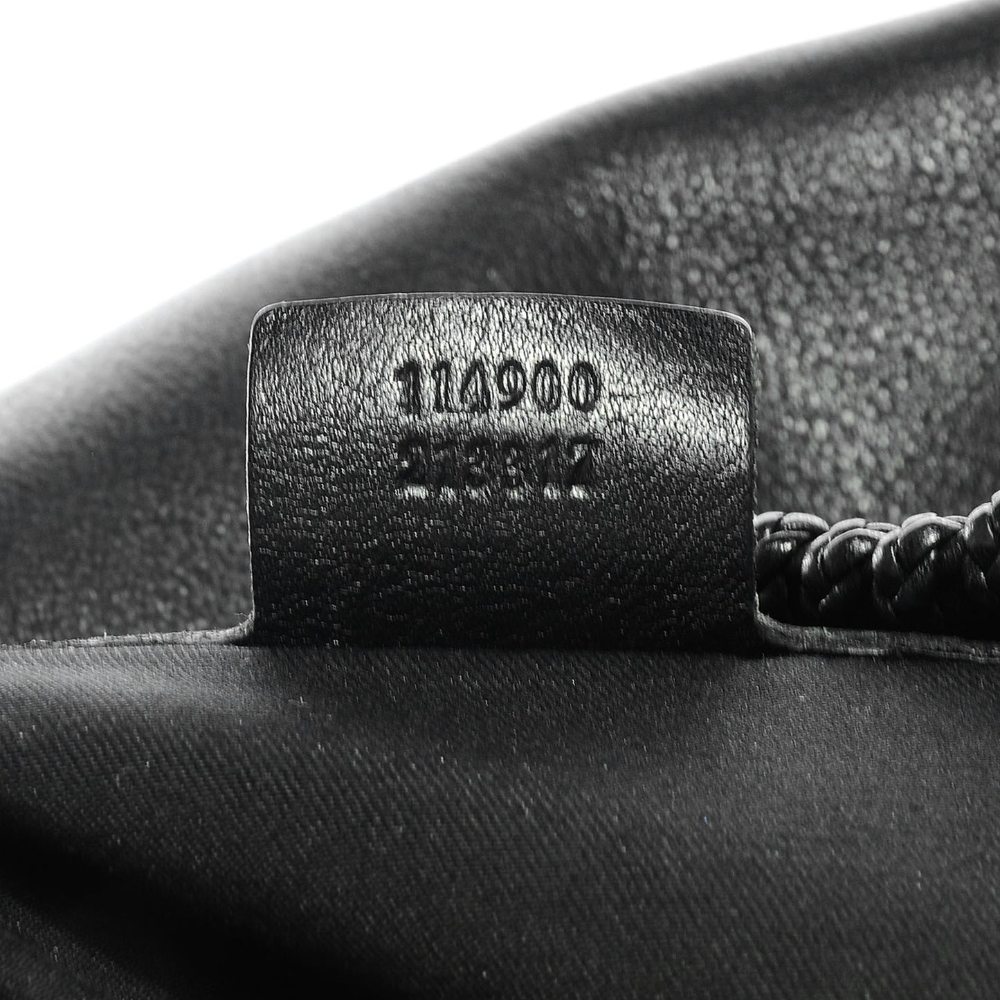 Leather Large Horsebit Chain Hobo Black
