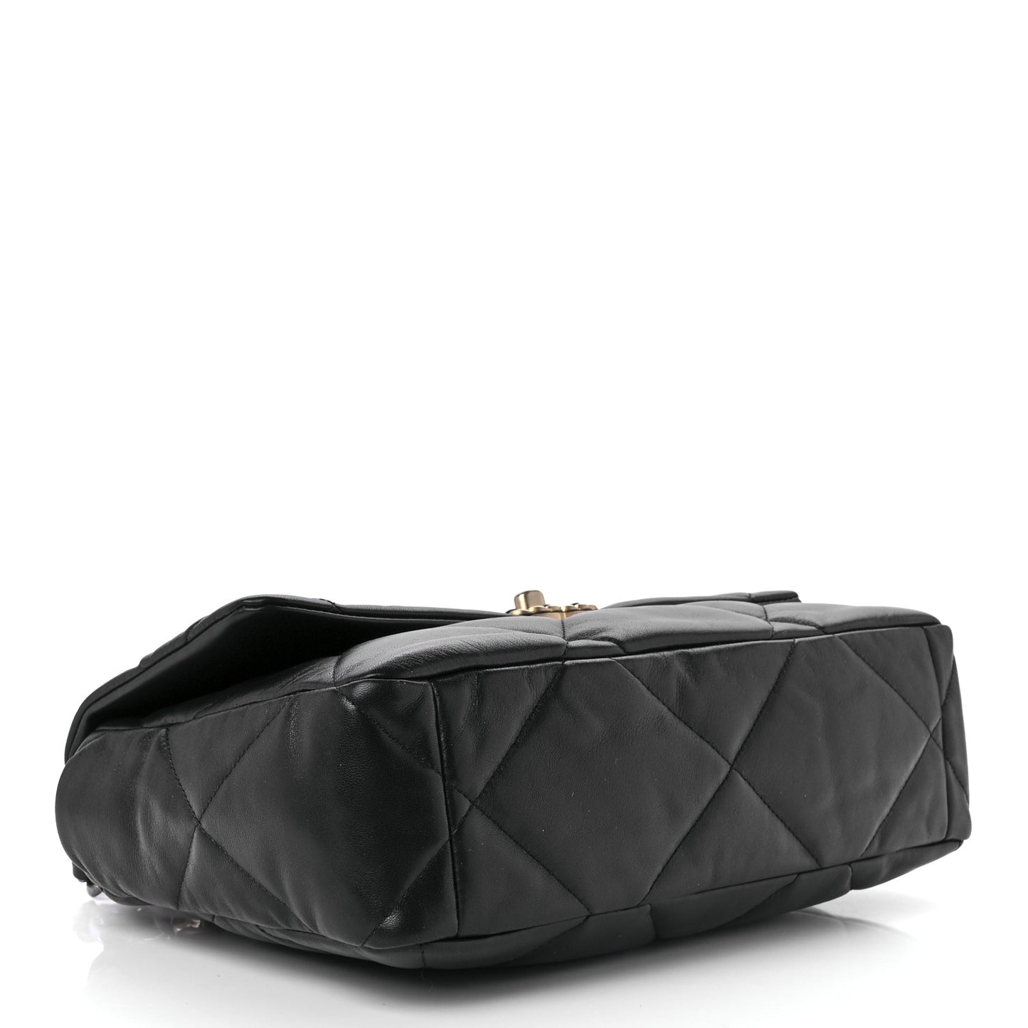 Lambskin Quilted Large Chanel 19 Flap Black