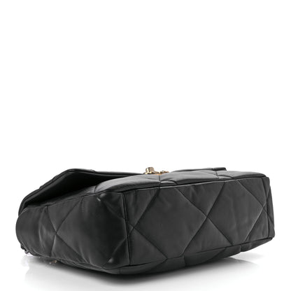 Chanel Lambskin Quilted Large Chanel 19 Flap Black 4 of 9