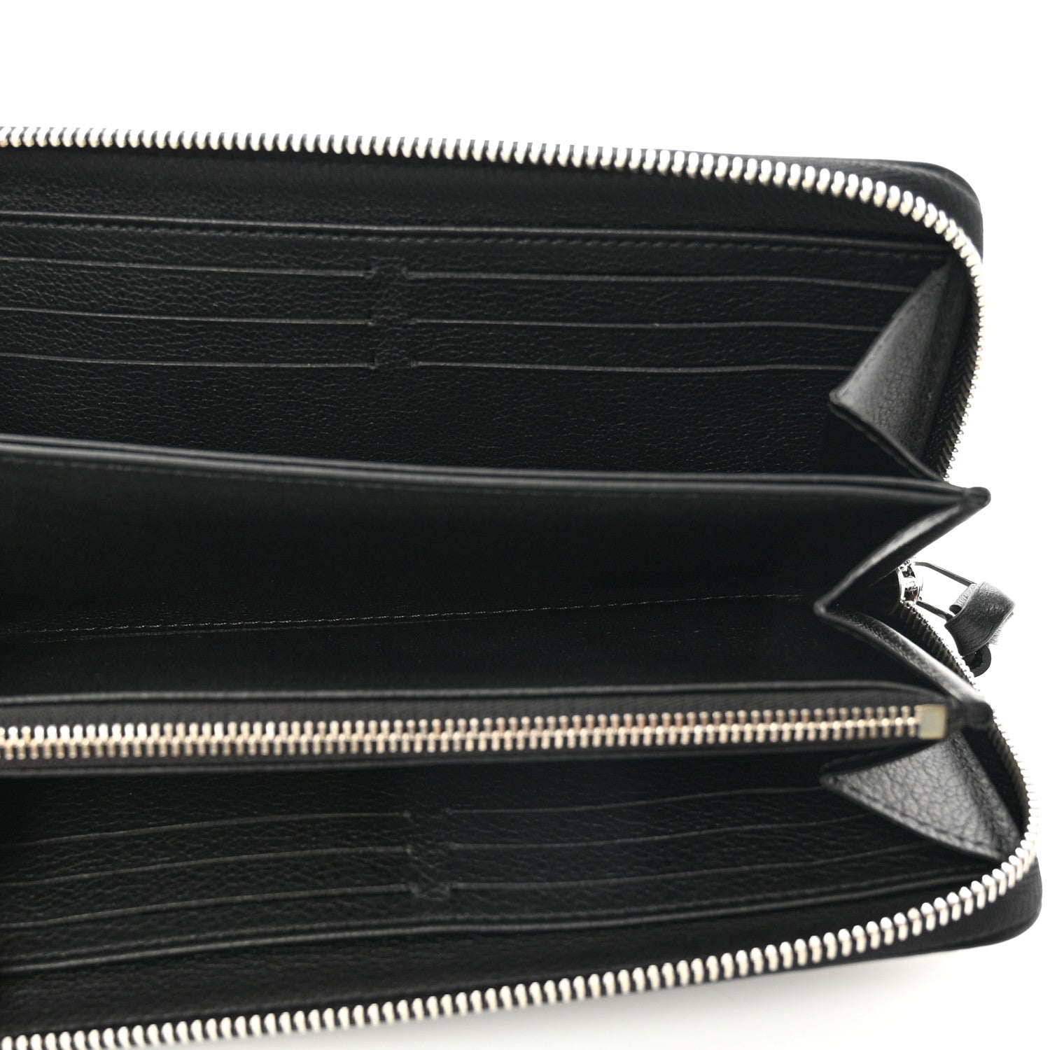 Louis Vuitton Calfskin Zippy Lockme Wallet Black 5 of 6
