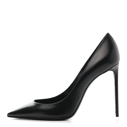 Saint Laurent Calfskin Zoe 105 Pumps 39 Black 1 of 11