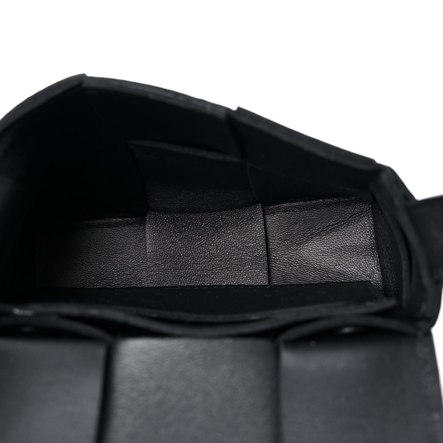Lambskin Maxi Intreccio Candy Cassette Crossbody Bag Black