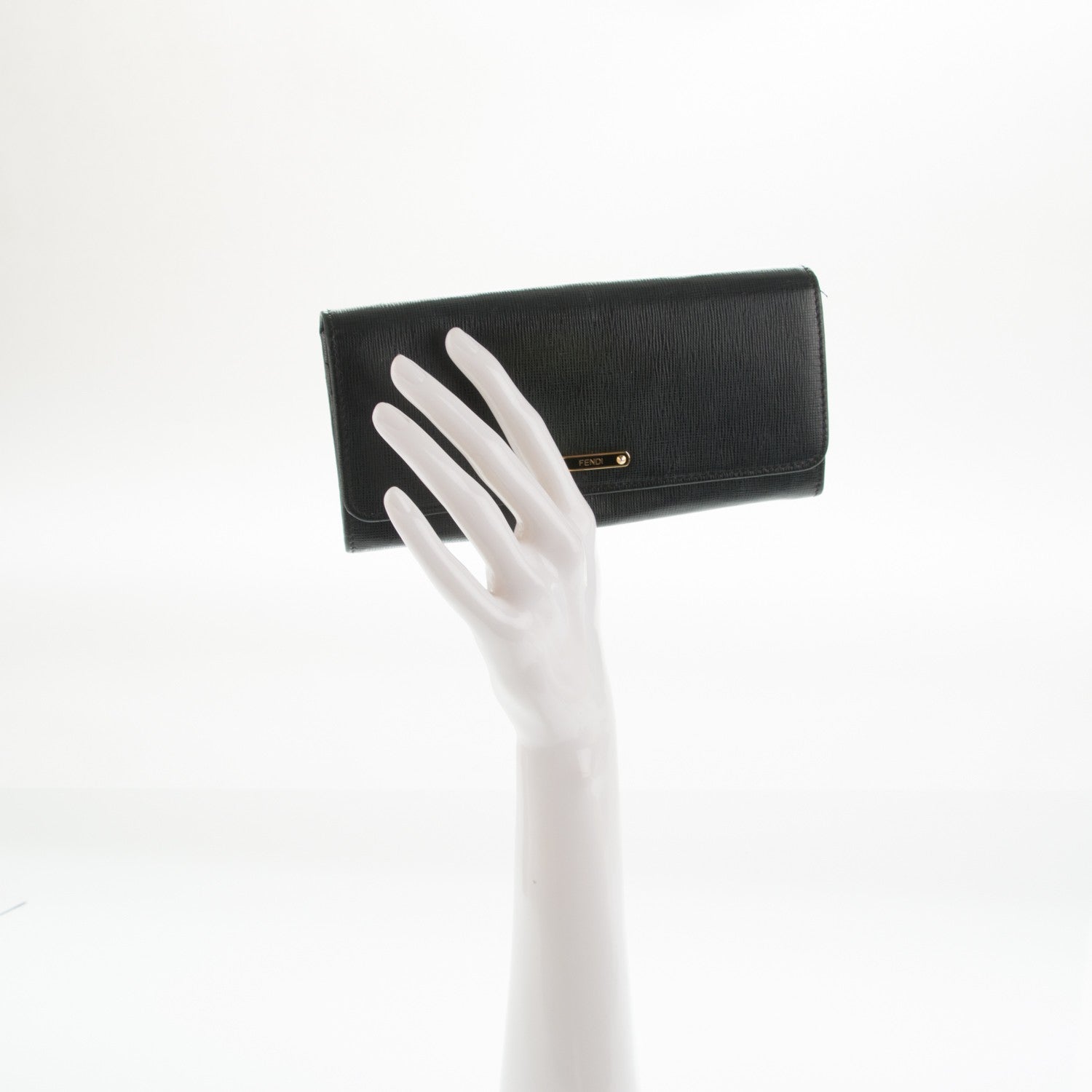 Fendi Vitello Elite Continental Wallet Black 2 of 7