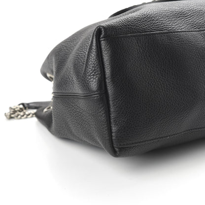 Gucci Pebbled Calfskin Studded Medium Soho Chain Shoulder Bag Black 6 of 10