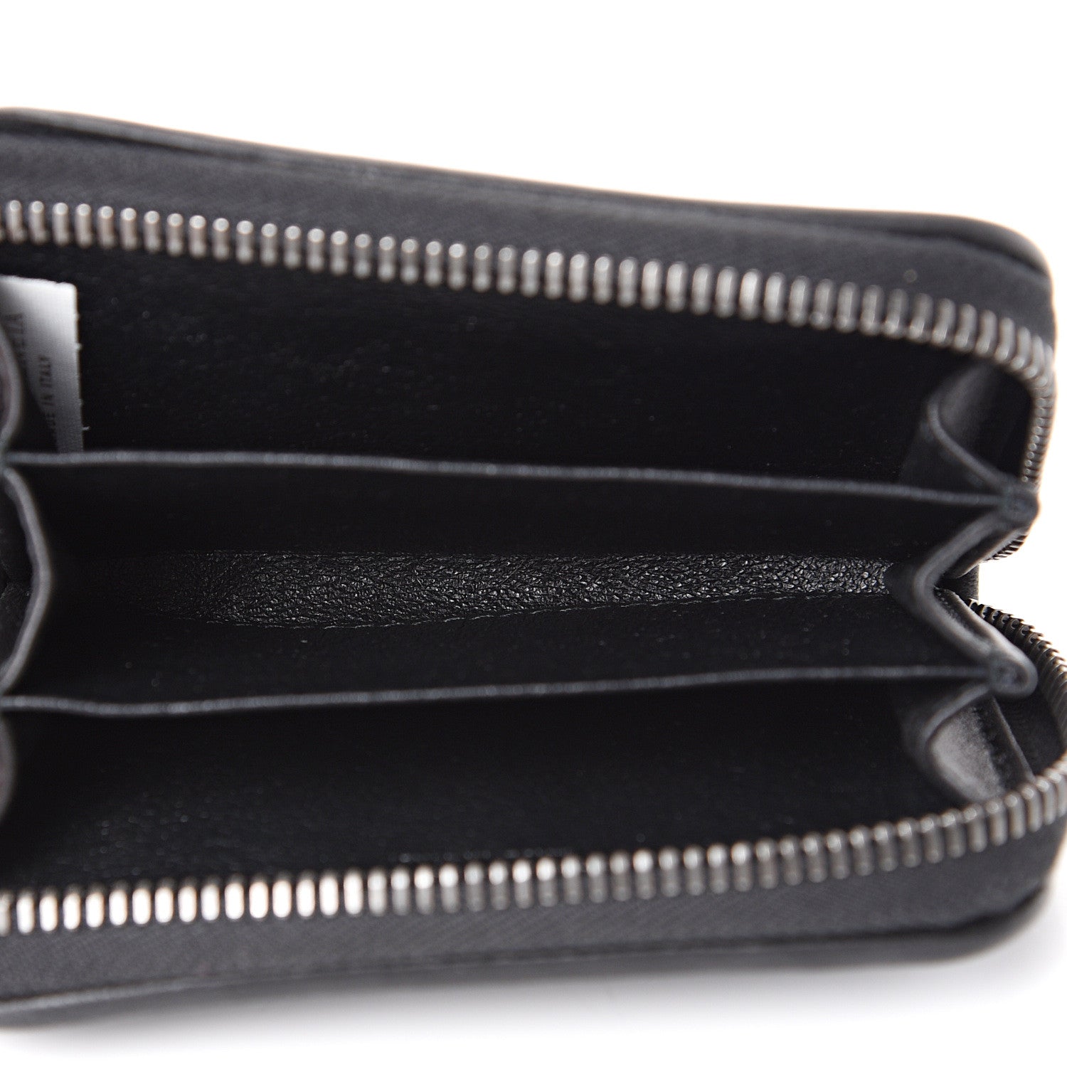 Bottega Veneta Nappa Intrecciato Zip Around Coin Purse Black 4 of 7