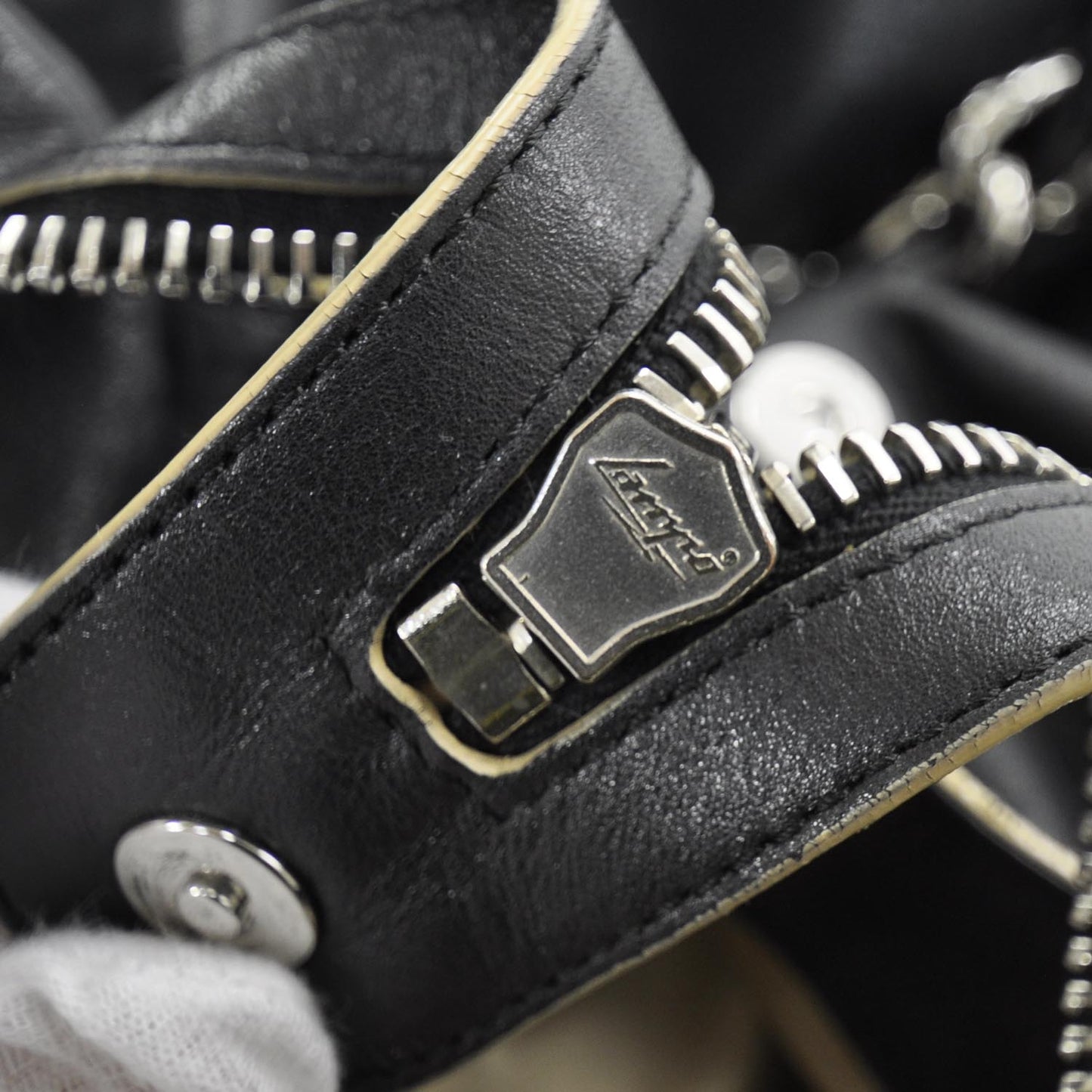 Lambskin Large Edgy Hobo Black