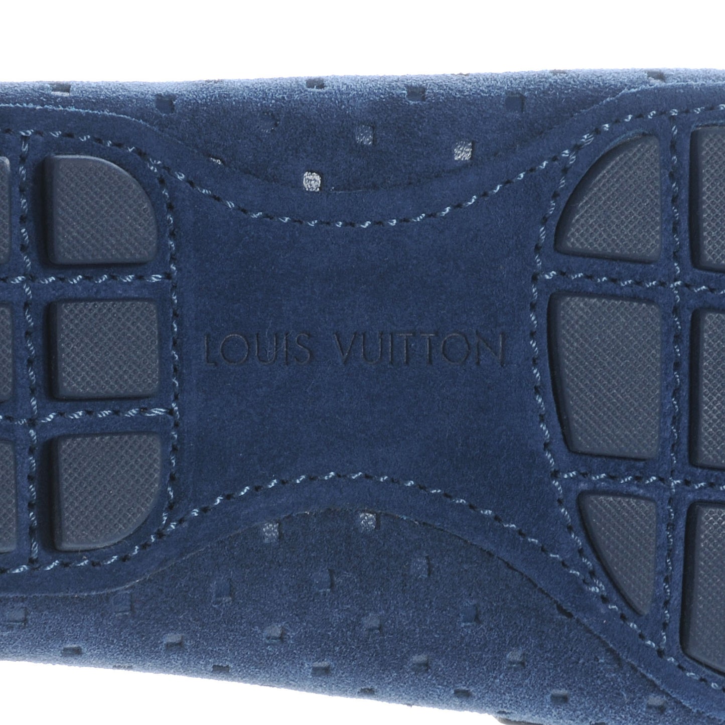 Perforated Suede Monte Carlo Mens Loafers Marine 6.5