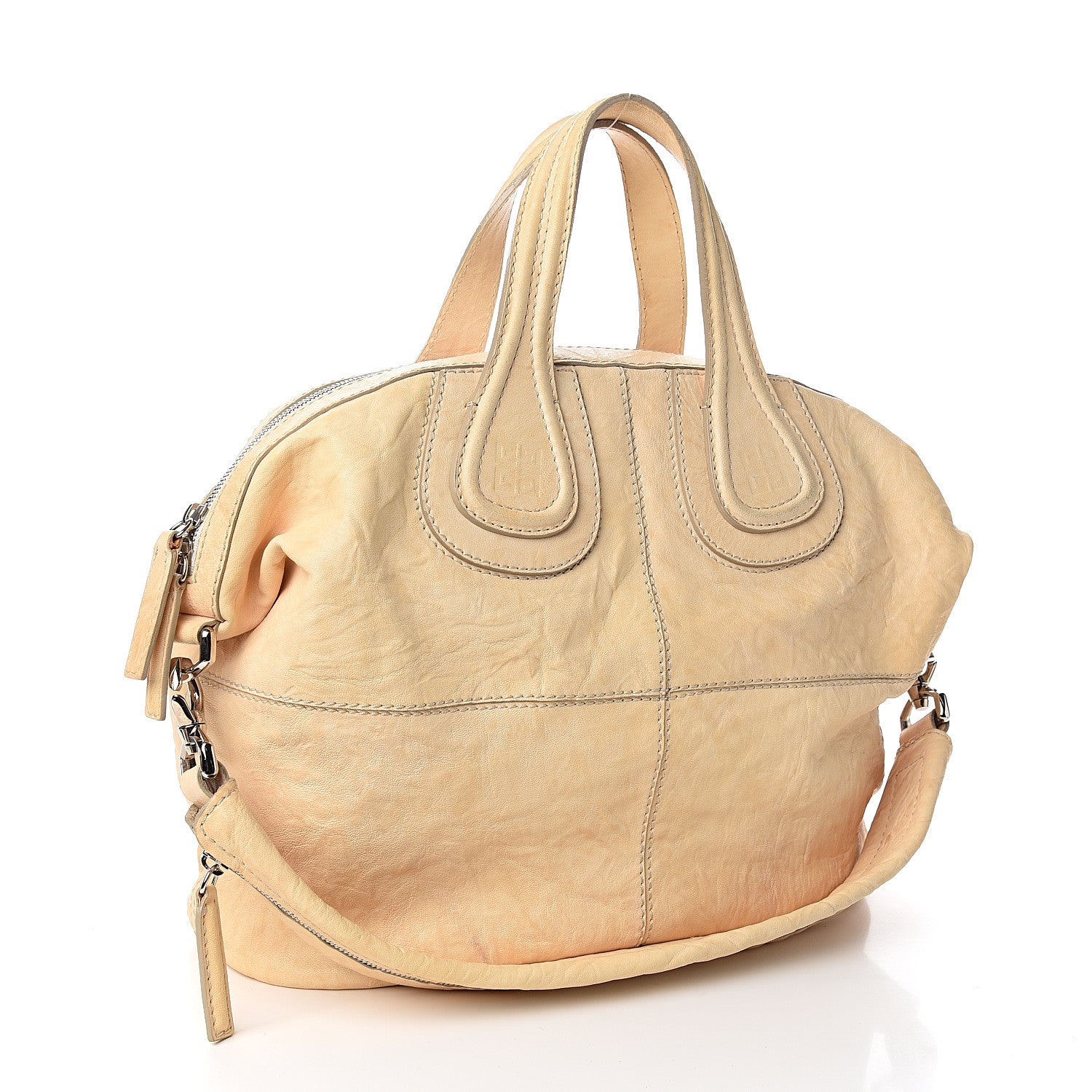 Givenchy Wrinkled Lambskin Medium Nightingale Beige 2 of 13
