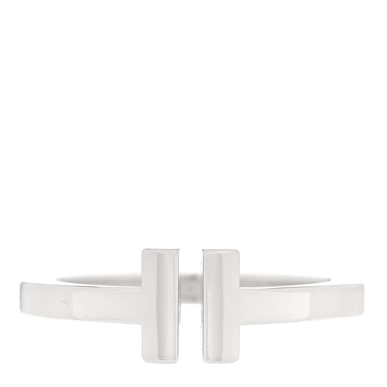 Tiffany Sterling Silver T Square Ring 60 9 1 of 4